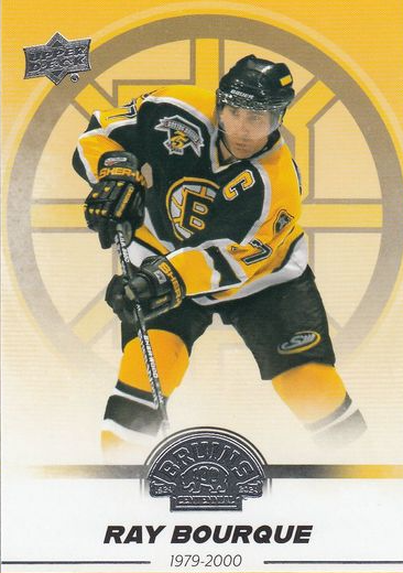 řadová karta RAY BOURQUE 23-24 UD Boston Bruins Centennial číslo 23
